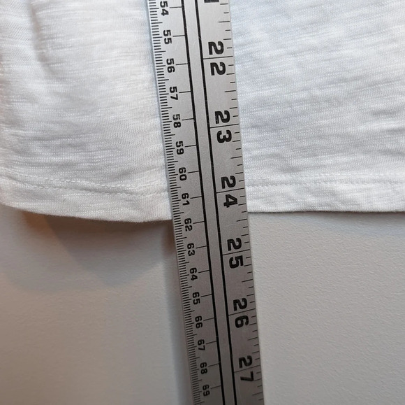 Liz Claiborne Petite White Sleeveless Cotton Blend Fringed  Tank Top PL - Picture 5 of 5